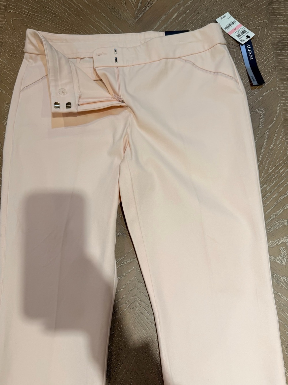 Alfani Cream Pull-On Ponte Cropped Pants - Picture 6 of 11